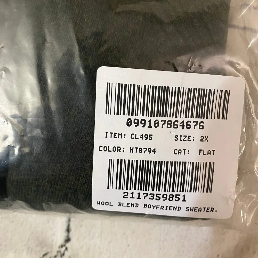 J. Crew Wool-blend boyfriend sweater 2X